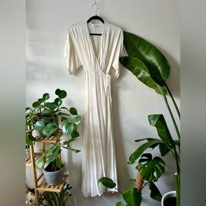 Reformation Winslow Dress Ivory NWT Sz S